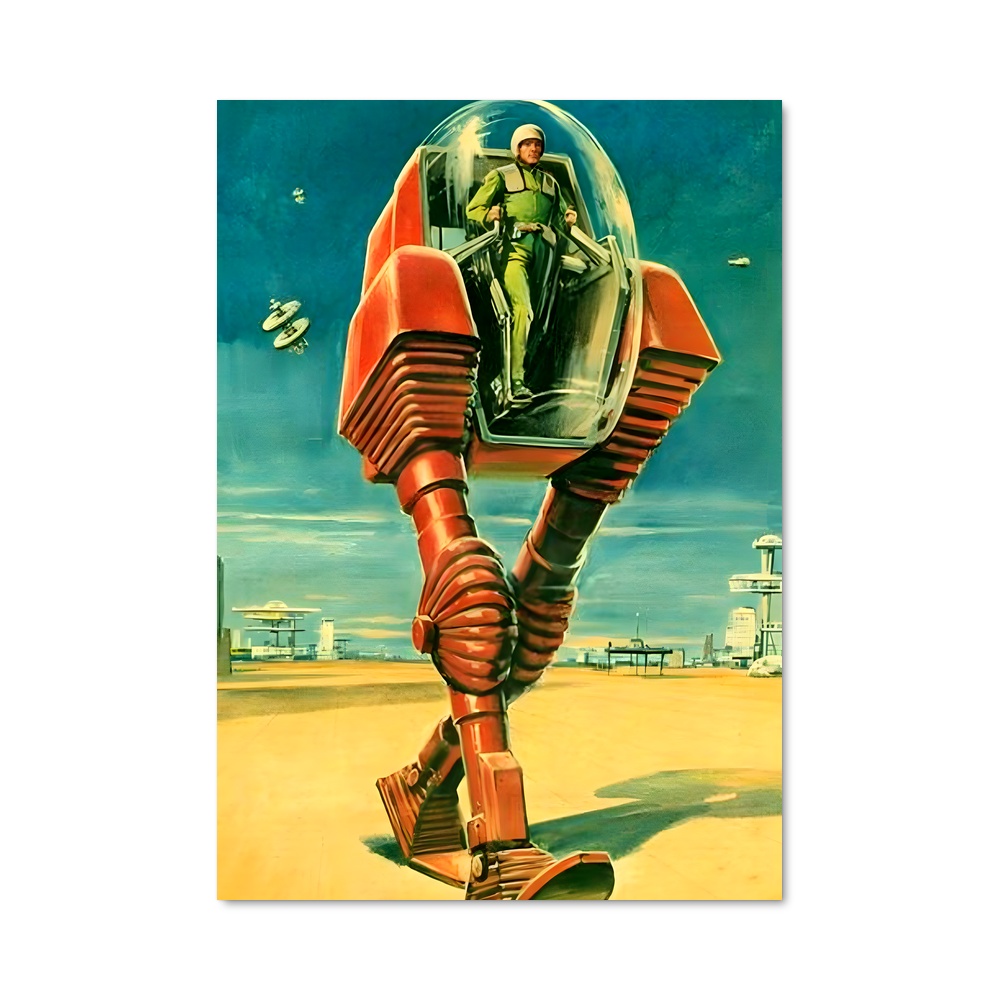 Poster Retro futurisme captivant